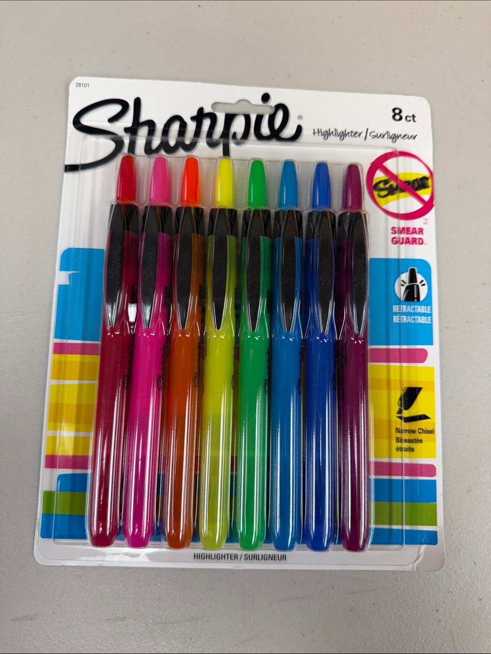 Sharpie 8-Pack Assorted Colored Highlighters - Multi-Color Set